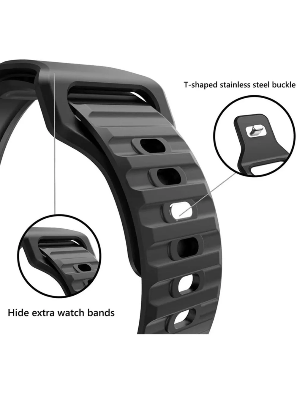 Silicone Wrist Band Replacement Adjustable Apple Watch Strap - White NEW in box